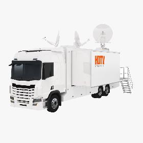 3D model Generic Broadcast TV Truck